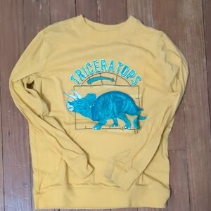Cat & Jack Yellow Triceratops Graphic Men's Sweater